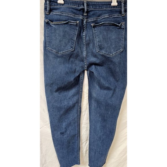 Silver Jeans Co Womens 30X26 High Note Skinny Exposed Button Fly Raw Hem Jeans - Picture 6 of 14